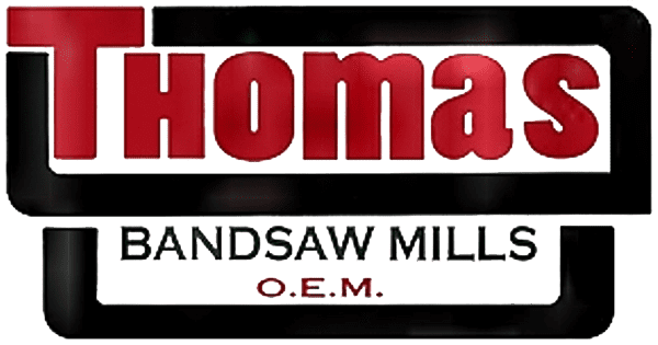 A picture of the logo for thomas handsaw mills.